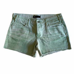 Levi’s Denim Shorts Size 8 Green Tie Dye 9″ Rise